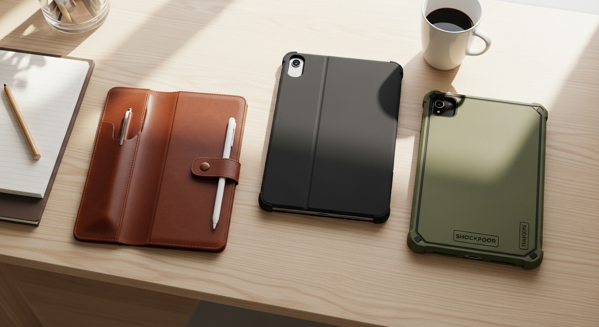 【最新】iPad第9世代のかっこいいケースおすすめ15選|レザー手帳型やペン収納、耐衝撃まで厳選