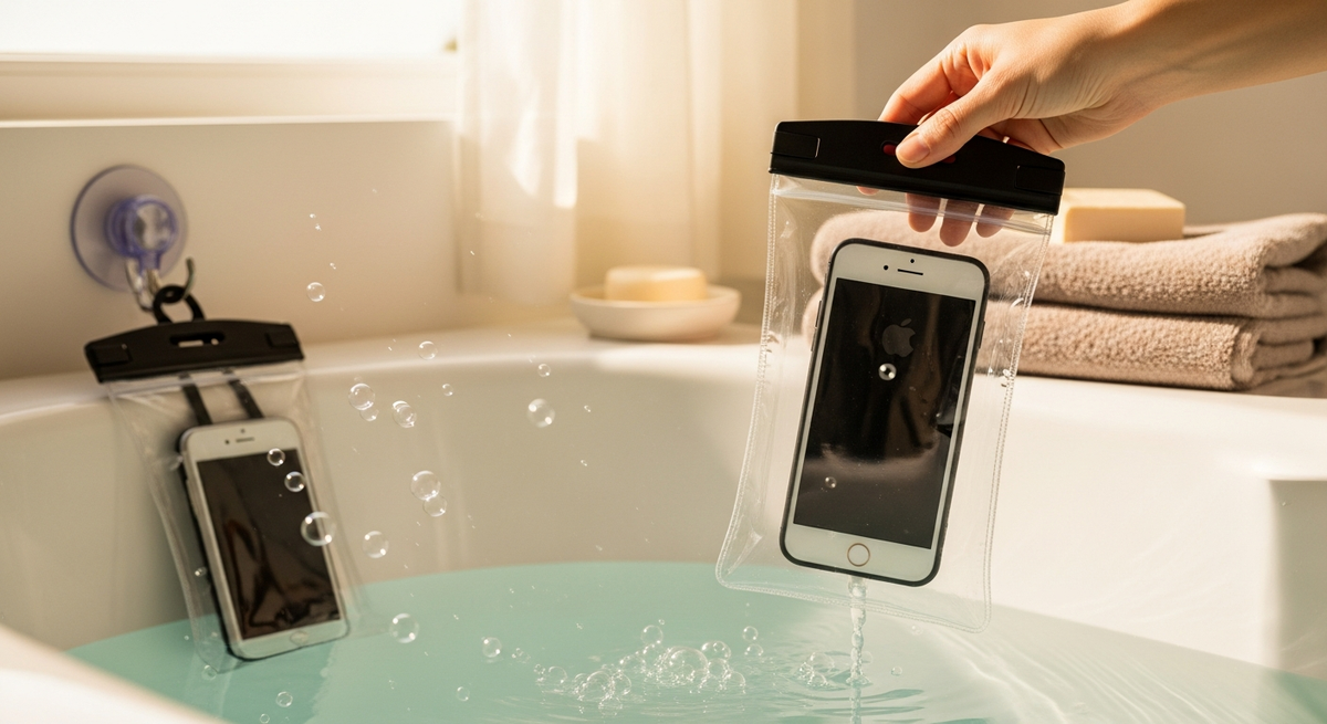 【最新】お風呂で使えるスマホの防水ケースおすすめ15選|スリコや100均・市販品の選び方