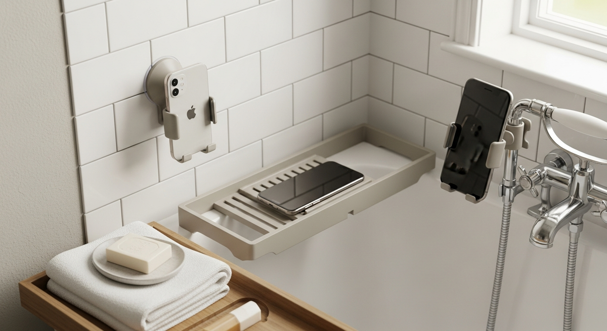 【最新】お風呂で使える無印のスマホスタンドおすすめ15選|防水・吸盤・トレー別の選び方