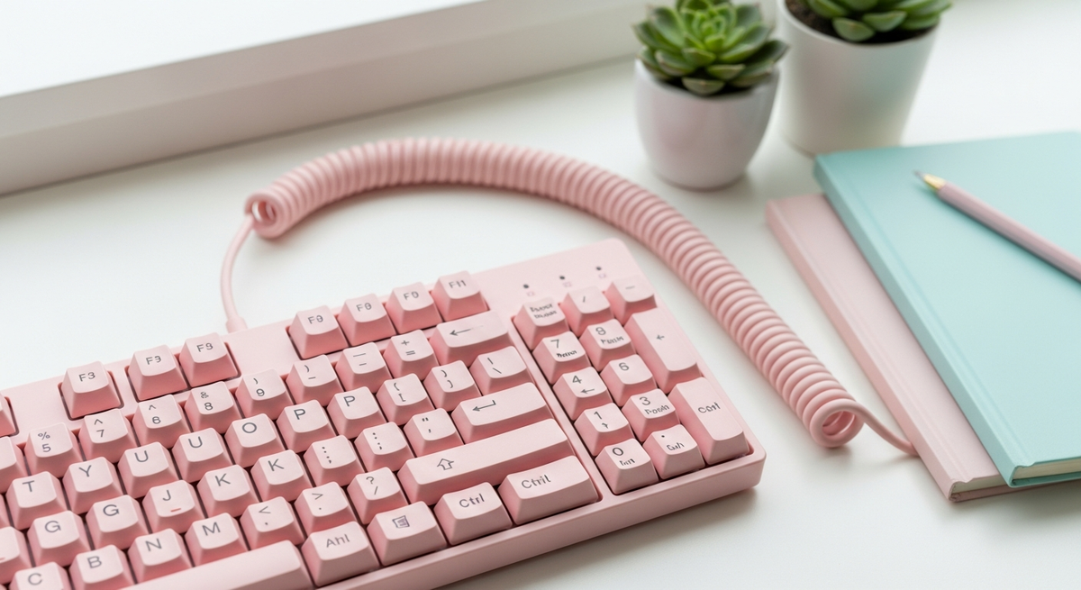 【最新】かわいい有線キーボードおすすめ15選|日本語配列やピンク系を中心に厳選