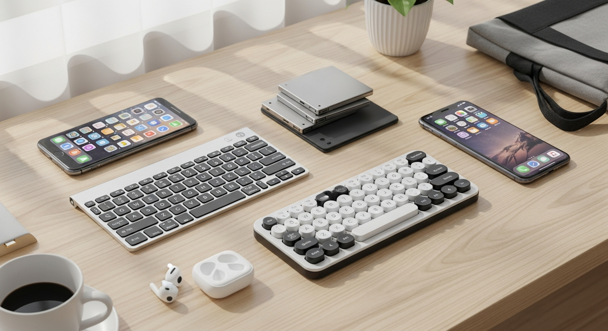 【最新】おしゃれなスマホ用キーボードおすすめ15選|Bluetooth対応から薄型・折りたたみ・レトロ風まで