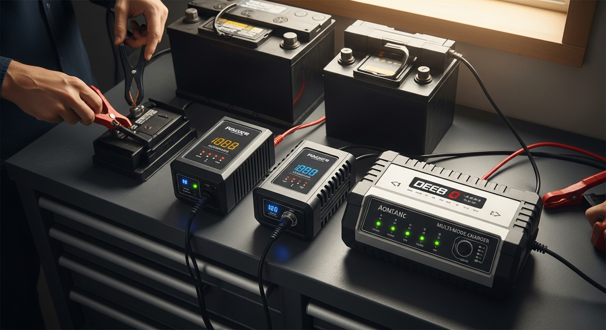 【最新】バッテリー充電器のおすすめ15選|車・バイク対応の全自動・メンテナー機能付きモデル