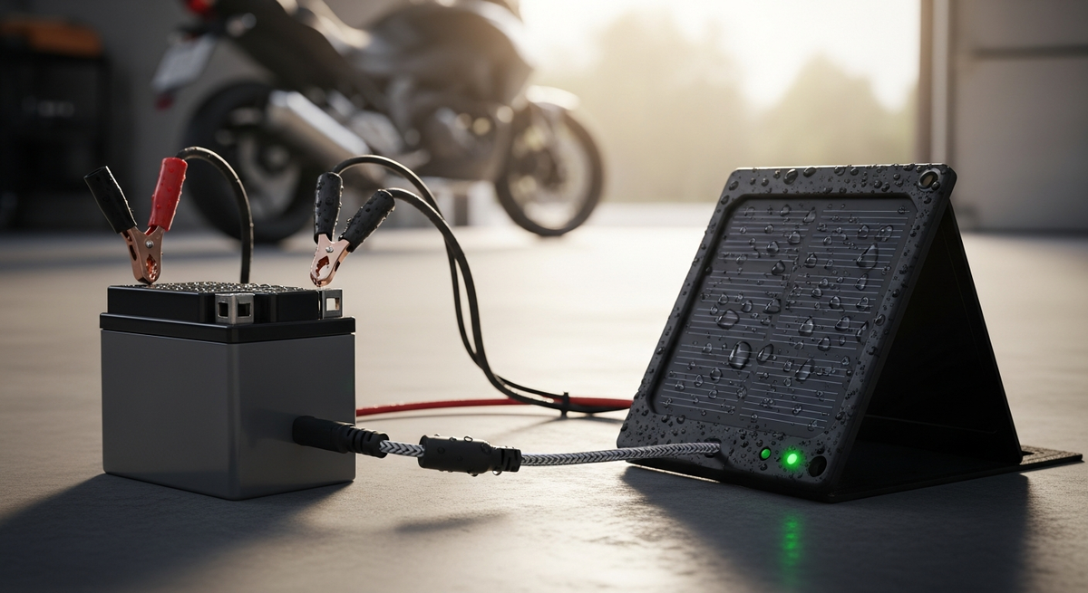 【最新】バイクバッテリーをソーラー充電できる充電器おすすめ15選|12V対応・防水で維持充電も安心