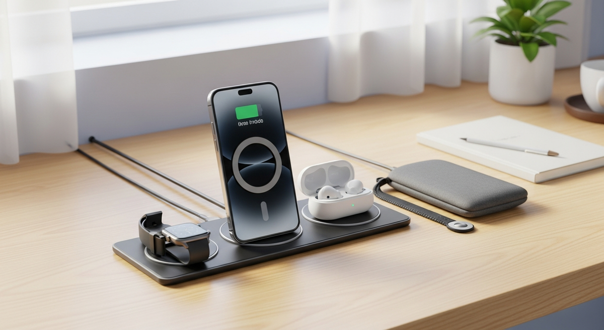 【最新】おしゃれな3in1ワイヤレス充電器おすすめ15選|MagSafe対応や省スペース設計でデスクがすっきり、選び方も解説