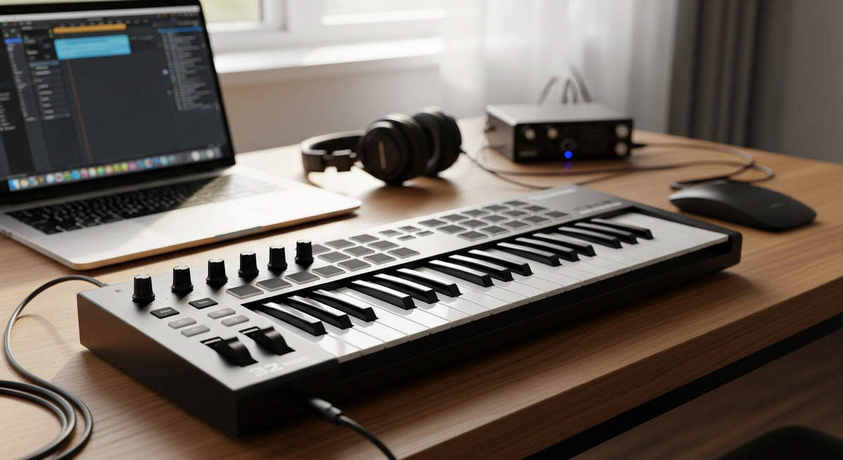 【最新】32鍵のMIDIキーボードおすすめ7選|持ち運びに最適なミニ鍵盤を比較