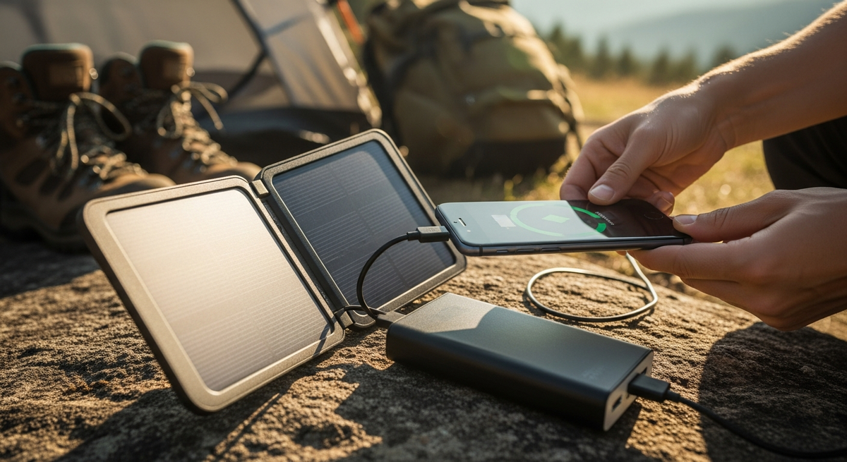【最新】ソーラー充電器ランキング|スマホ向けおすすめ15選|登山・キャンプ・防災に強いモデル