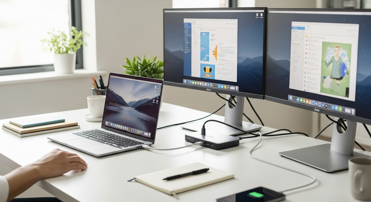 【最新】ドッキングステーションの2画面出力対応おすすめ15選|USB-C/Thunderbolt対応でデュアルディスプレイとPD給電を実現