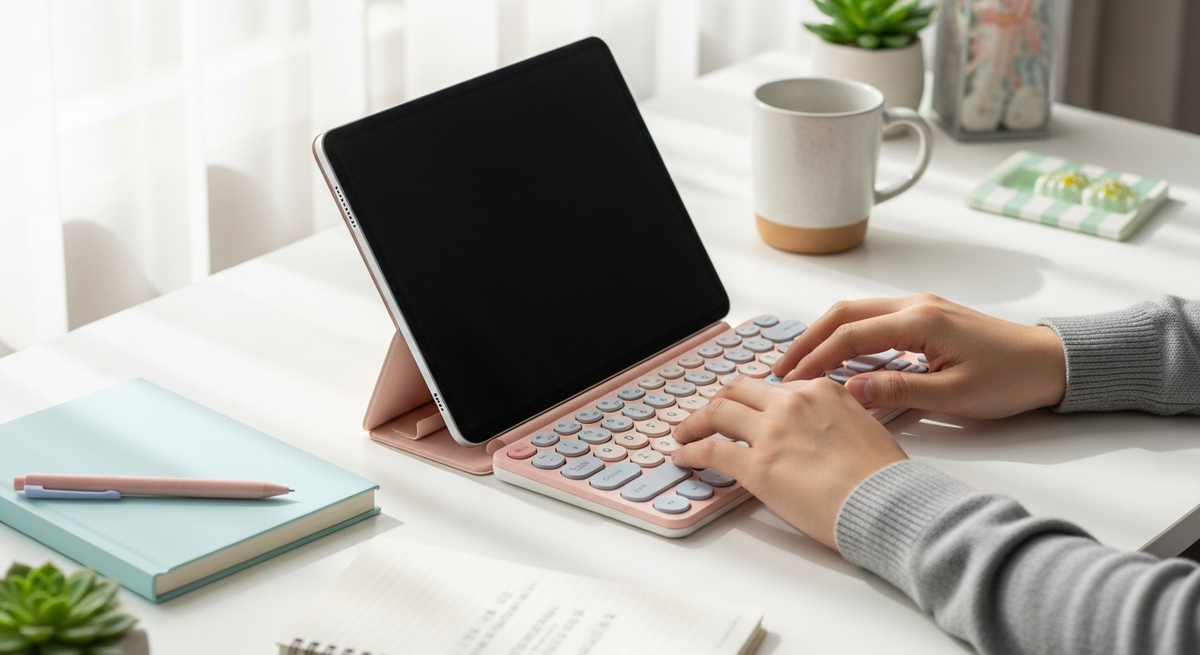 【最新】iPad向けのかわいいBluetoothキーボードおすすめ15選|丸キーやパステルカラーの軽量モデル