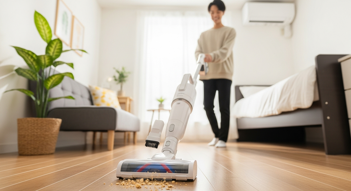 【最新】一人暮らし向けコードレス掃除機おすすめ15選|軽量モデルから吸引力重視まで