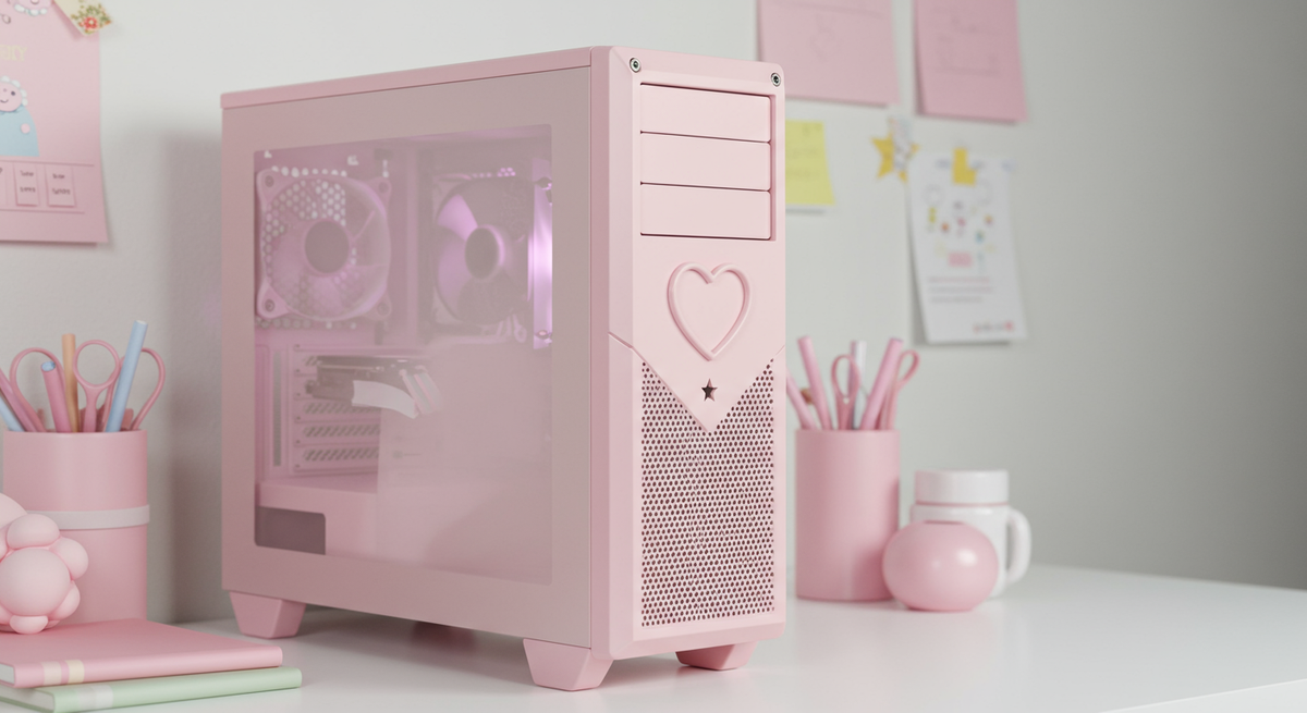 【最新】自作PCケースかわいいおすすめ11選｜RGBやパステルで映えるデスク